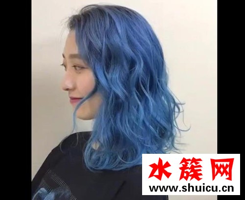 天使藍頭發圖片