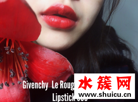 紀(jì)梵希限量版木蘭花系列唇膏306試色