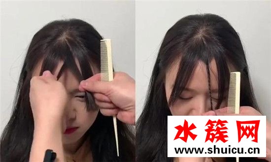 學生空氣劉海怎么剪